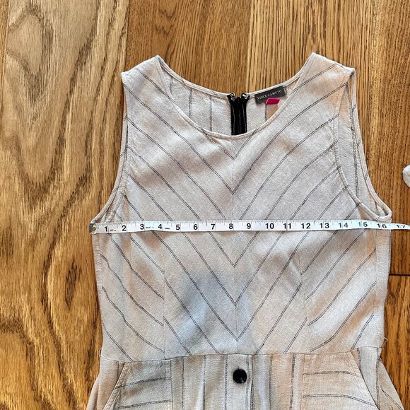 Vince Camuto Linen Midi Dress Size Small - Picture 6 of 6